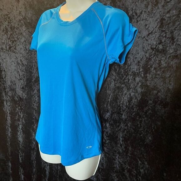 Champion Women’s Semi fitted blue tee Size Small - Picture 2 of 8